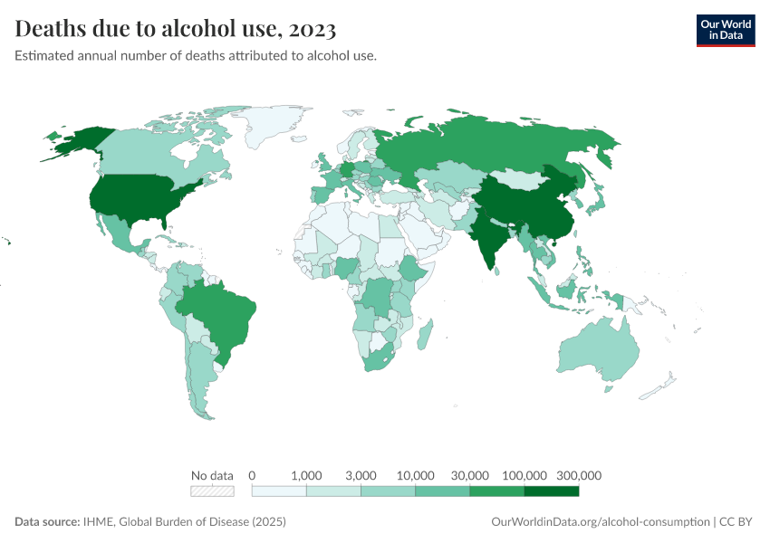 A thumbnail of the "Deaths due to alcohol use" chart