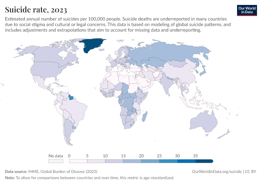 A thumbnail of the "Suicide rate" chart